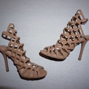Tan Honeycomb Heels